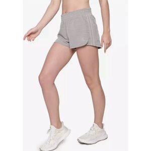 Adidas Pacer 3-stripes Woven Heather Running Shorts Sz S